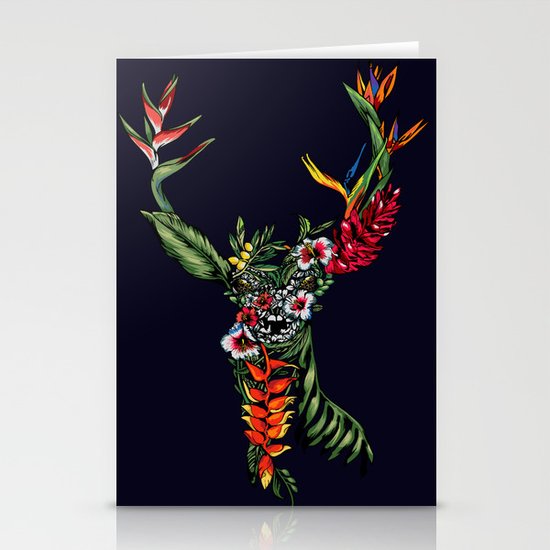 Tropical Deer Stationery Cards