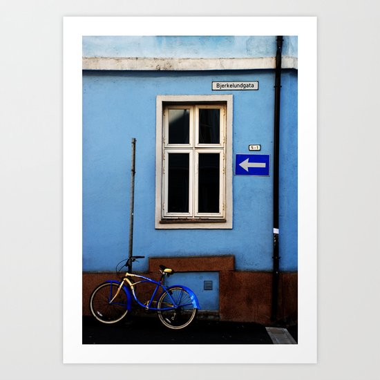 Bjerkelundgata's blues Art Print