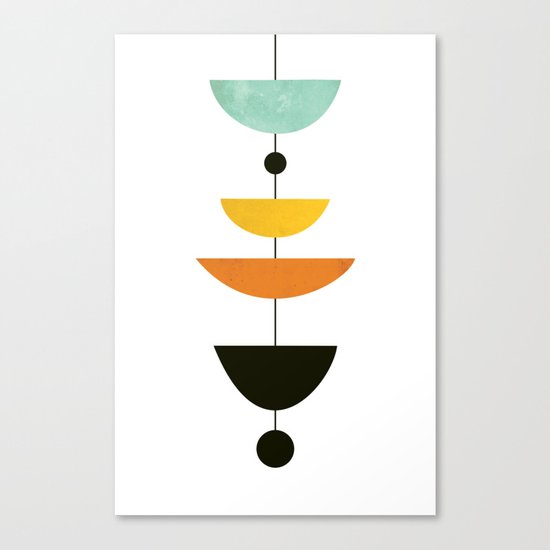 Mid Century Art Canvas Print