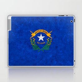 State flag of Nevada US Flags Battle Born The Silver State Banner Standard Colors The West Laptop Skin
