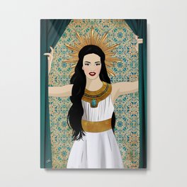 Sherihan Metal Print | Arab, Actress, Illustration, Egypt, Dancer, Fashion, Digital, Pretty, Beauty, Sun 