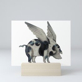 Flying pig Mini Art Print