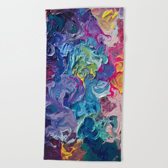 Aurora Swirls Beach Towel