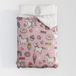 Pink Unicorns & Sweet Daydreams Comforter