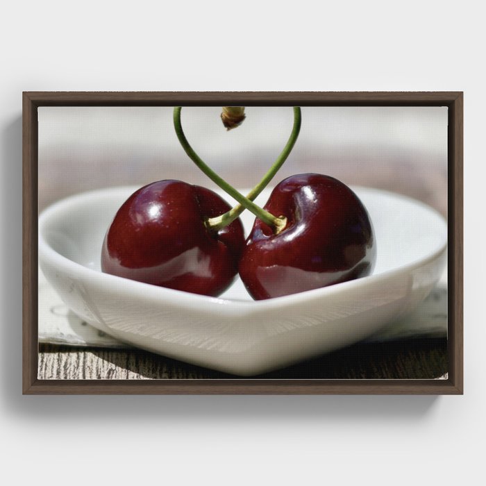 Cherry Framed Canvas
