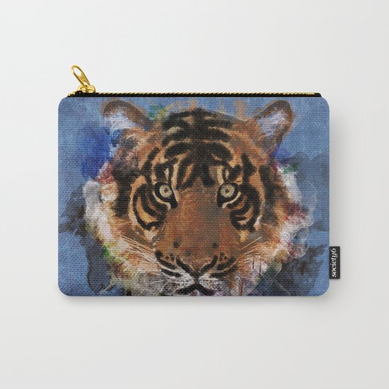 Tiger Face Carry-All Pouch