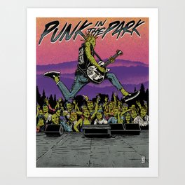 PUNK IN THE PARK Art Print