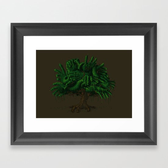 Green Framed Art Print