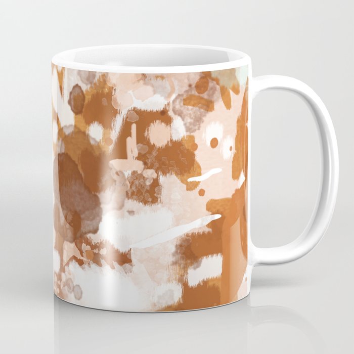 Elian - rust, orange, paint, abstract, boho, painting, clay, terracotta Coffee Mug