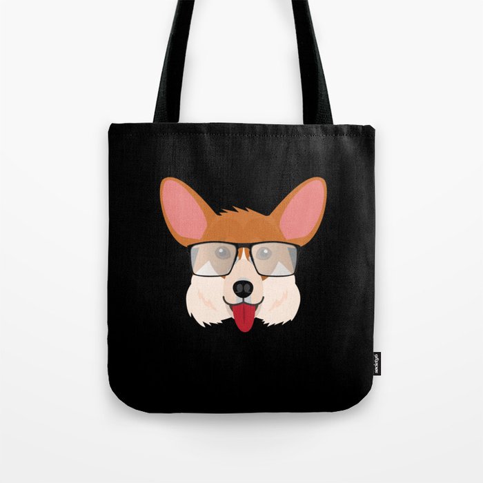 Dog With Glasses Puppy Cute Music Tote Bag