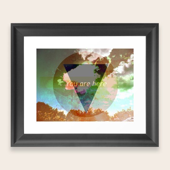 You Are Here Framed Art Print