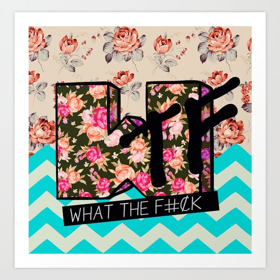 WTF MTV Art Print