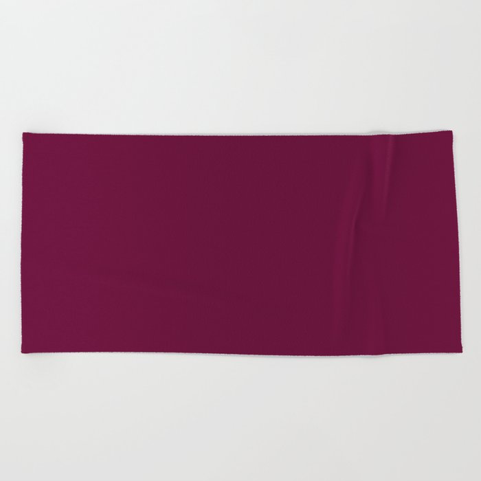 VERY BERY SOLID COLOR. Plain Burgundy Beach Towel