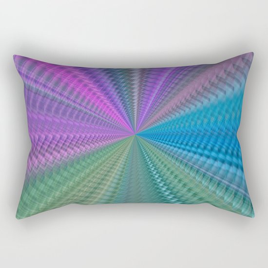 Psychedelic Twist Rectangular Pillow