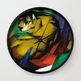 "The Tiger" by Franz Marc, 1912 Wall Clock