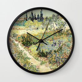 Vincent Van Gogh : Garden at Arles Wall Clock