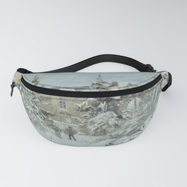 Snowy Countryside Home Fanny Pack