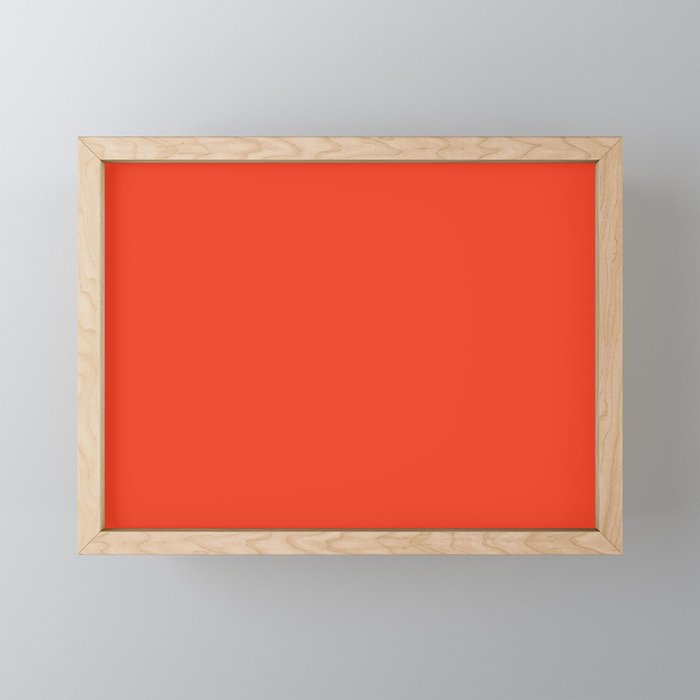 Black and Red Tartan Design / Light Red (Mix & Match Set) Framed Mini Art Print