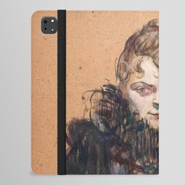 Toulouse-Lautrec - Woman with a Black Boa iPad Folio Case