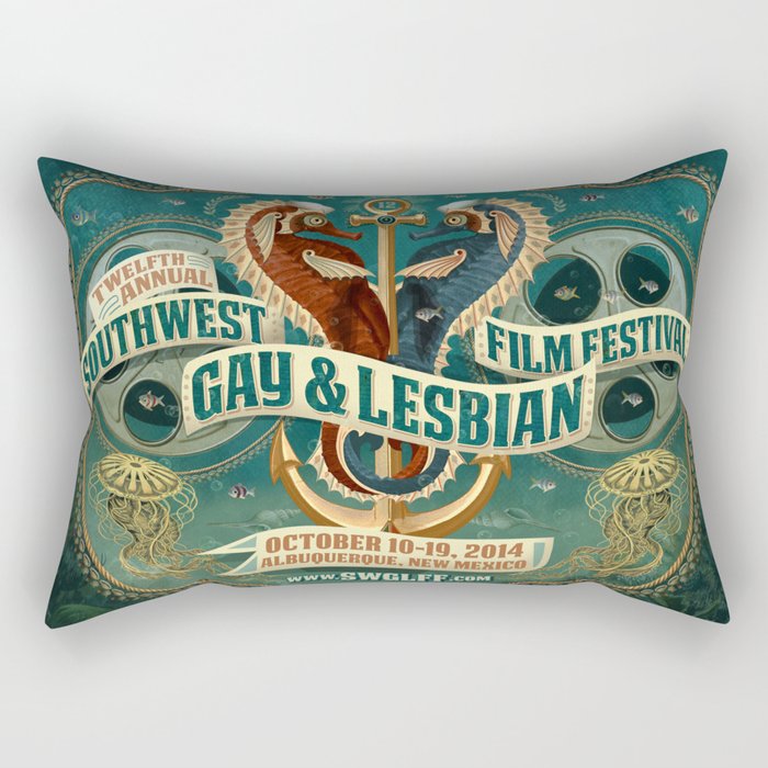 Southwest Gay & Lesbian Film Festival 2014 Rectangular Pillow