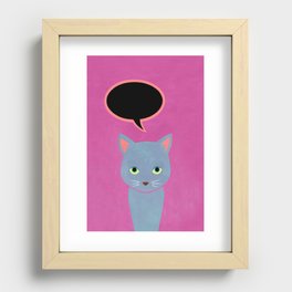 cat -Alice Recessed Framed Print