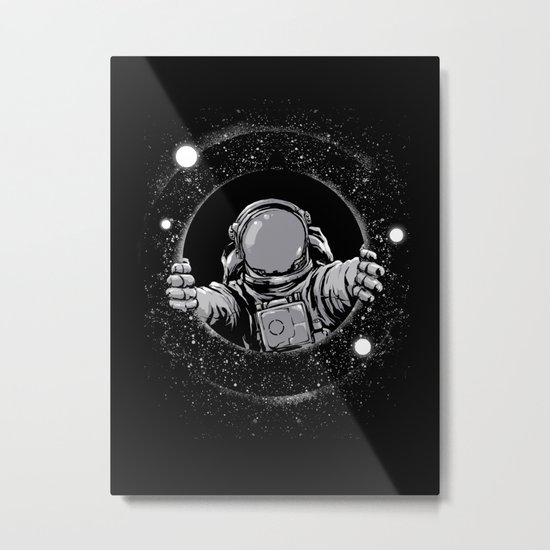 Black Hole Metal Print