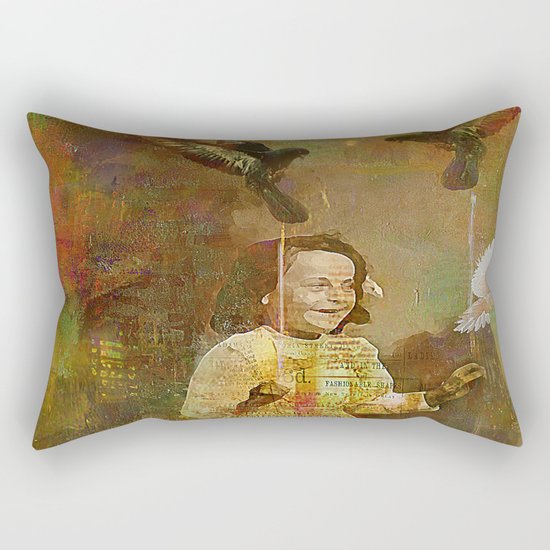 Let the birds go Rectangular Pillow