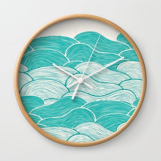 The Calm and Stormy Seas Wall Clock