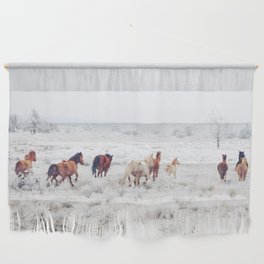 Winter Horses Wall Hanging