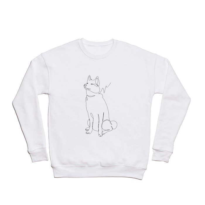 Dog Line Art Crewneck Sweatshirt