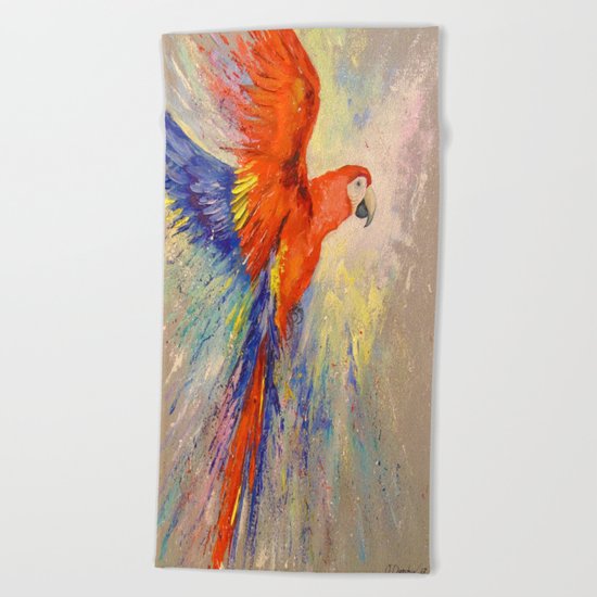 Parrot Beach Towel