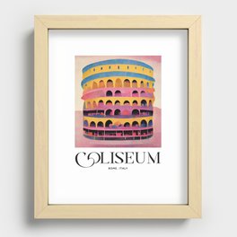 Coliseum Old 1960s Print Travel Poster Retro Recessed Framed Print