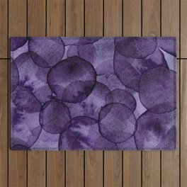 Imperial Violet Watercolour Outdoor Rug