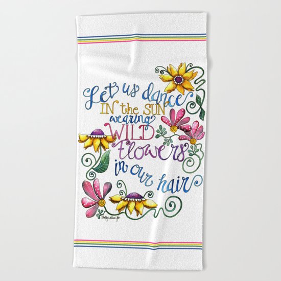 Let Us Dance Beach Towel