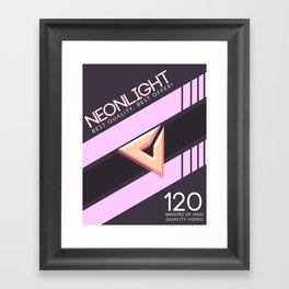 NEONLIGHT (Mock Blank VHS Poster) Framed Art Print
