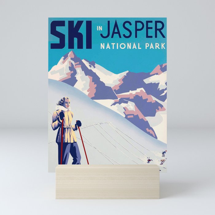 Ski Jasper National Park Mini Art Print