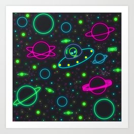 space ship Art Print