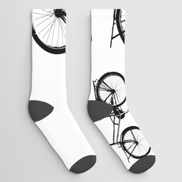Baker's bicycle with bird Socks