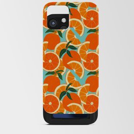 Orange Harvest - Blue iPhone Card Case