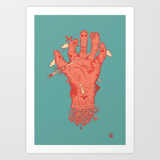 Left Hand Art Print