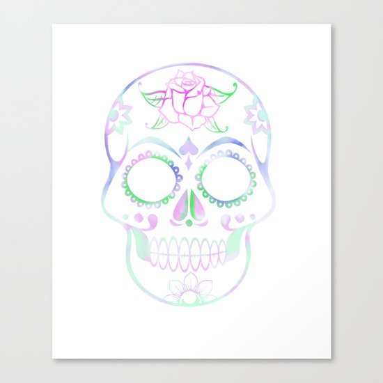 Love Skull (Pastel) Canvas Print