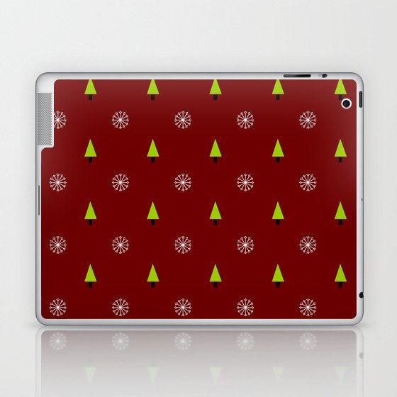 Christmas tree and snowflake 2 Laptop & iPad Skin