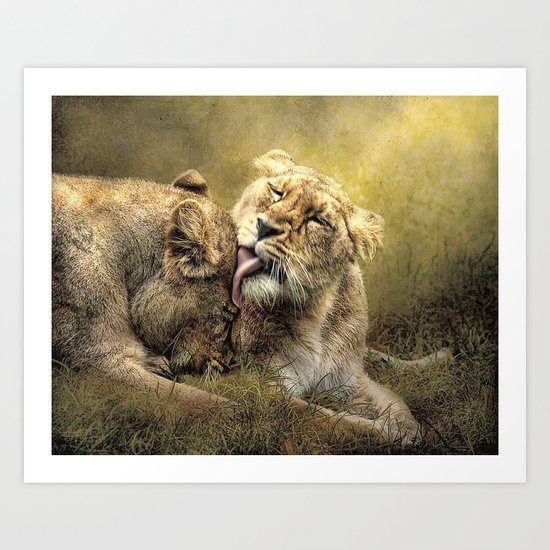 Sisterly Affection Art Print
