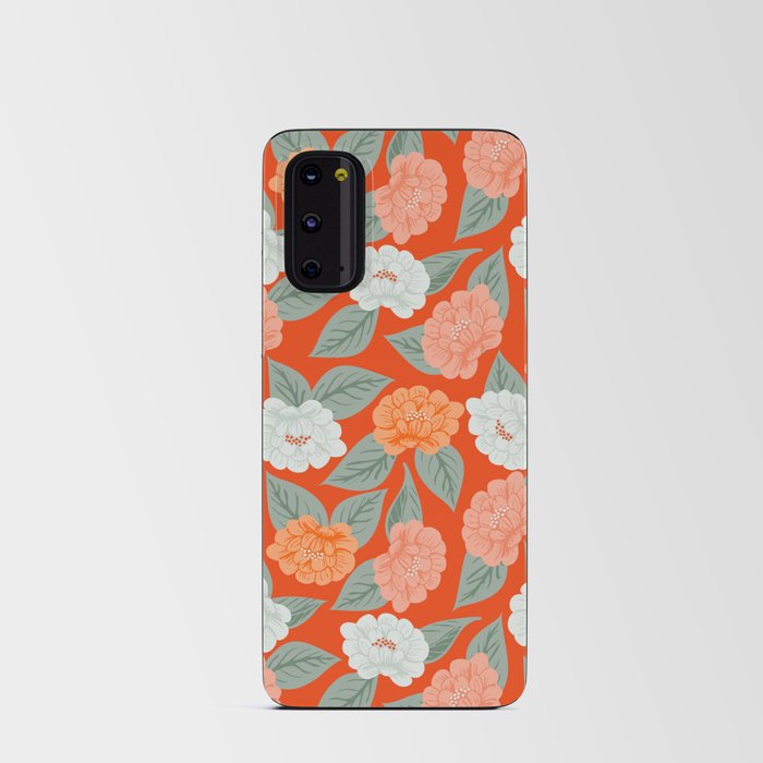 Into the meadow - red, blue and orange Android Card Case
