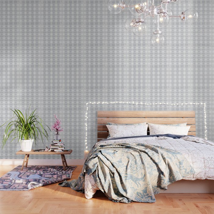 Bohemian Collection Grey White Wallpaper By Vivogrande