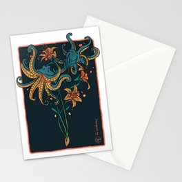 Octopus Lilies Stationery Card