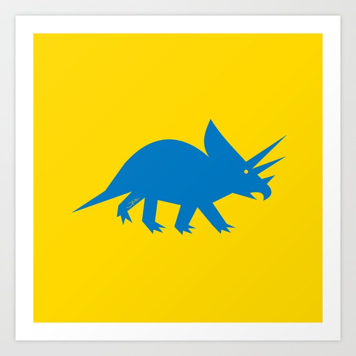 Simplesaurs: Ceratops Art Print