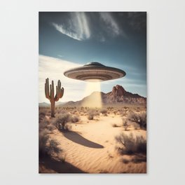 UFO Sighting - California Desert Canvas Print