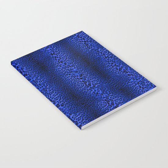 Wild Blue Leopard Notebook