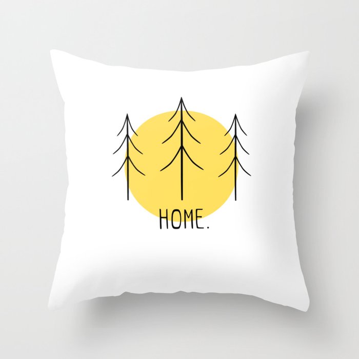 Home Amongst Trees Throw Pillow